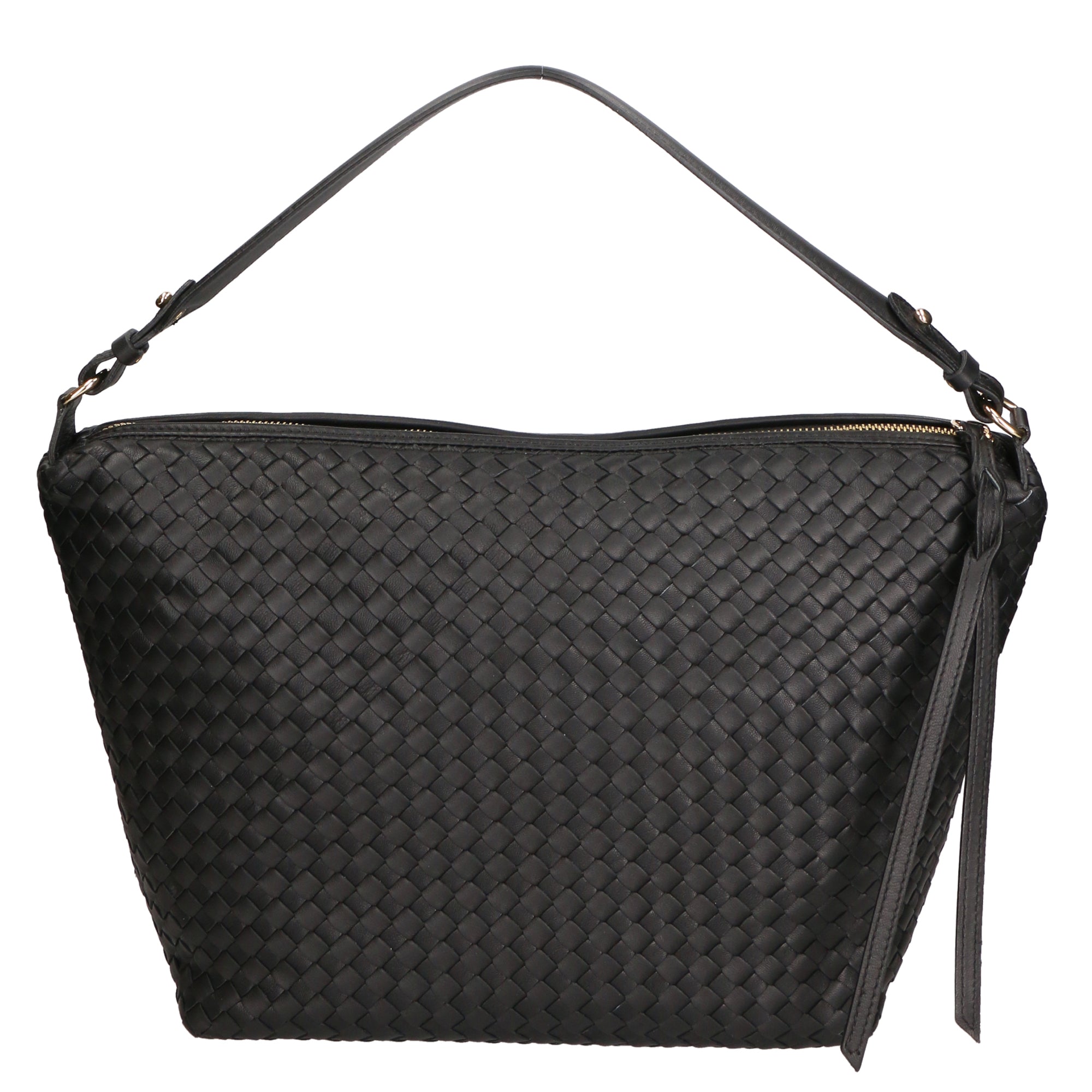 Irene Borsa a spalla da donna Vera pelle 06053-NERO Gave Lux