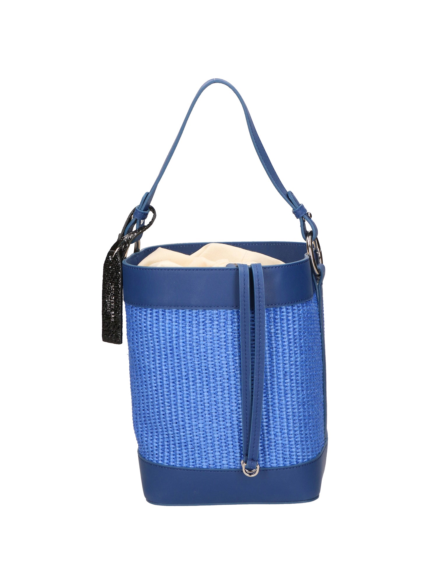 Borsa a secchiello da donna Misto pelle e tessuto MYB-05165-SS-530+S22 BLUETTE My Best Bag