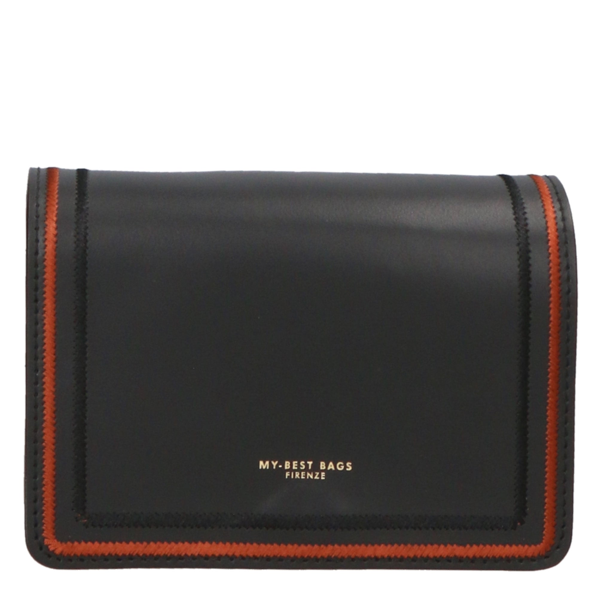 Borsa a tracolla da donna Made in Italy Vera pelle MYB-6006-FW-P218 NERO My Best Bag