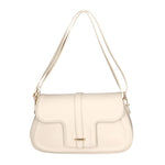 Alena Borsa a spalla da donna Vera pelle 04999-D37 LATTE MILK Gave Lux