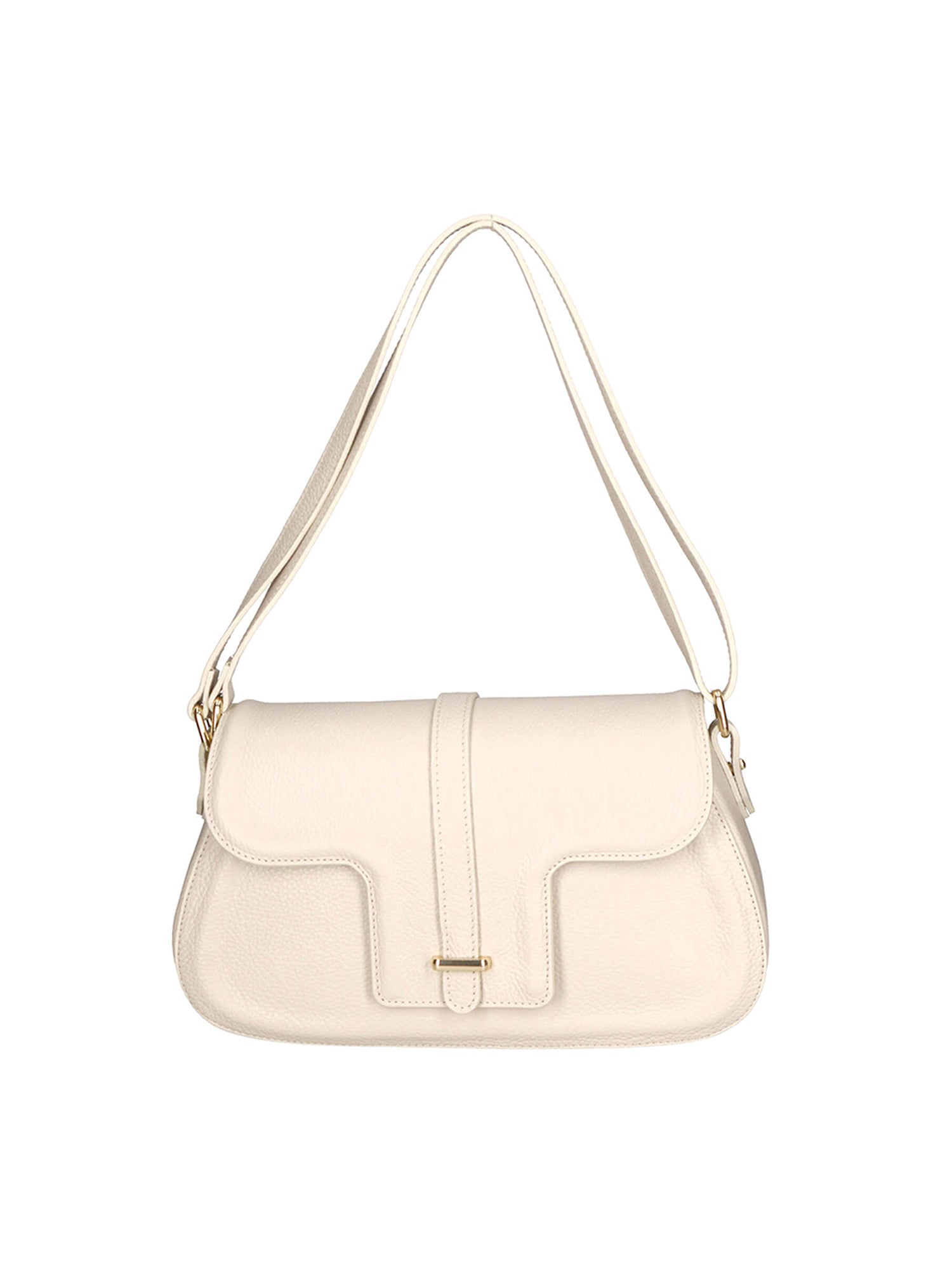 Alena Borsa a spalla da donna Vera pelle 04999-D37 LATTE MILK Gave Lux