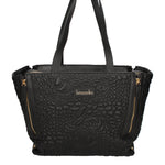 Valoria Pro Borsa a spalla da donna 100% poliuretano B16890GR-NERO Braccialini