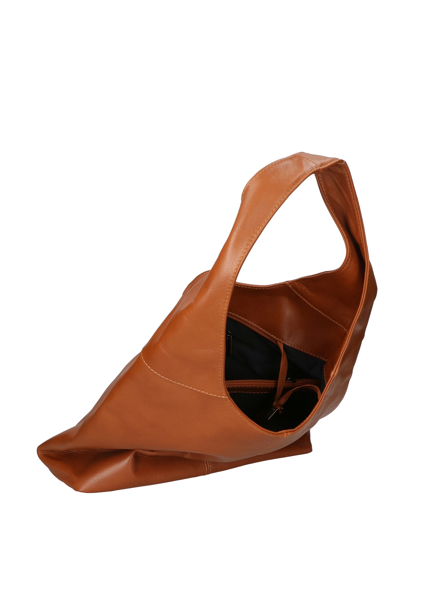 Coco Borsa a spalla da donna Vera pelle 6170-S17 CUOIO SCURO Gave Lux