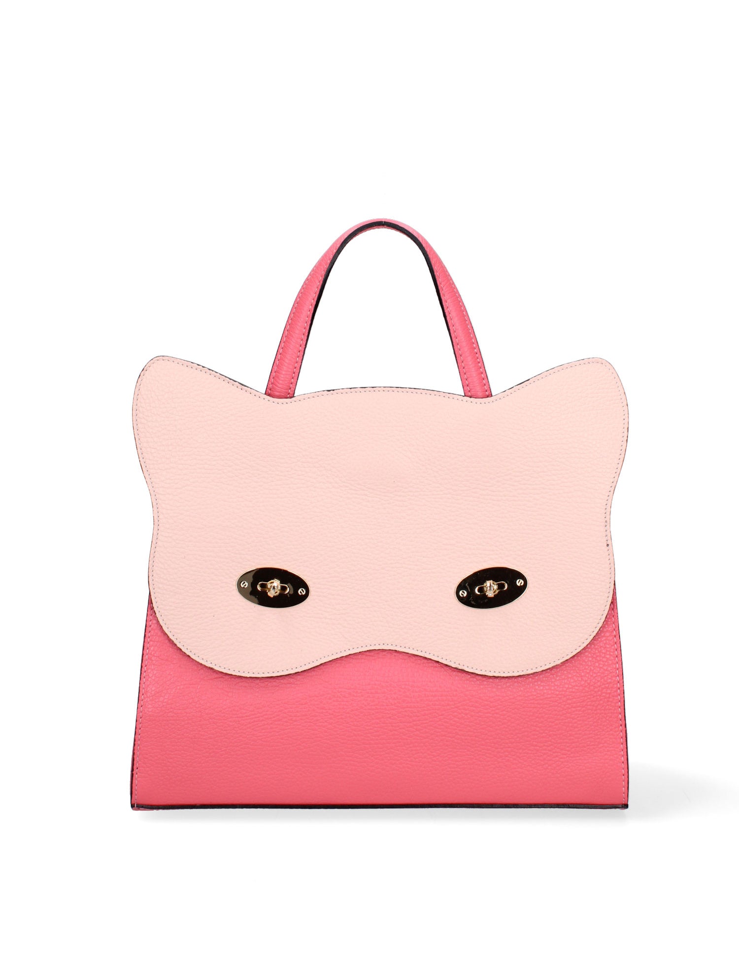 Arancia Borsa a mano da donna 100% pelle 8969-CORALLO+ROSA Gave Lux