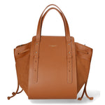 Borsa a mano da donna Vera pelle e suede MYB-8032-FW-TABACCO My Best Bag