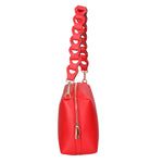 Livia Borsa a spalla da donna Vera pelle 06443-ROSSO FERRARI Gave Lux