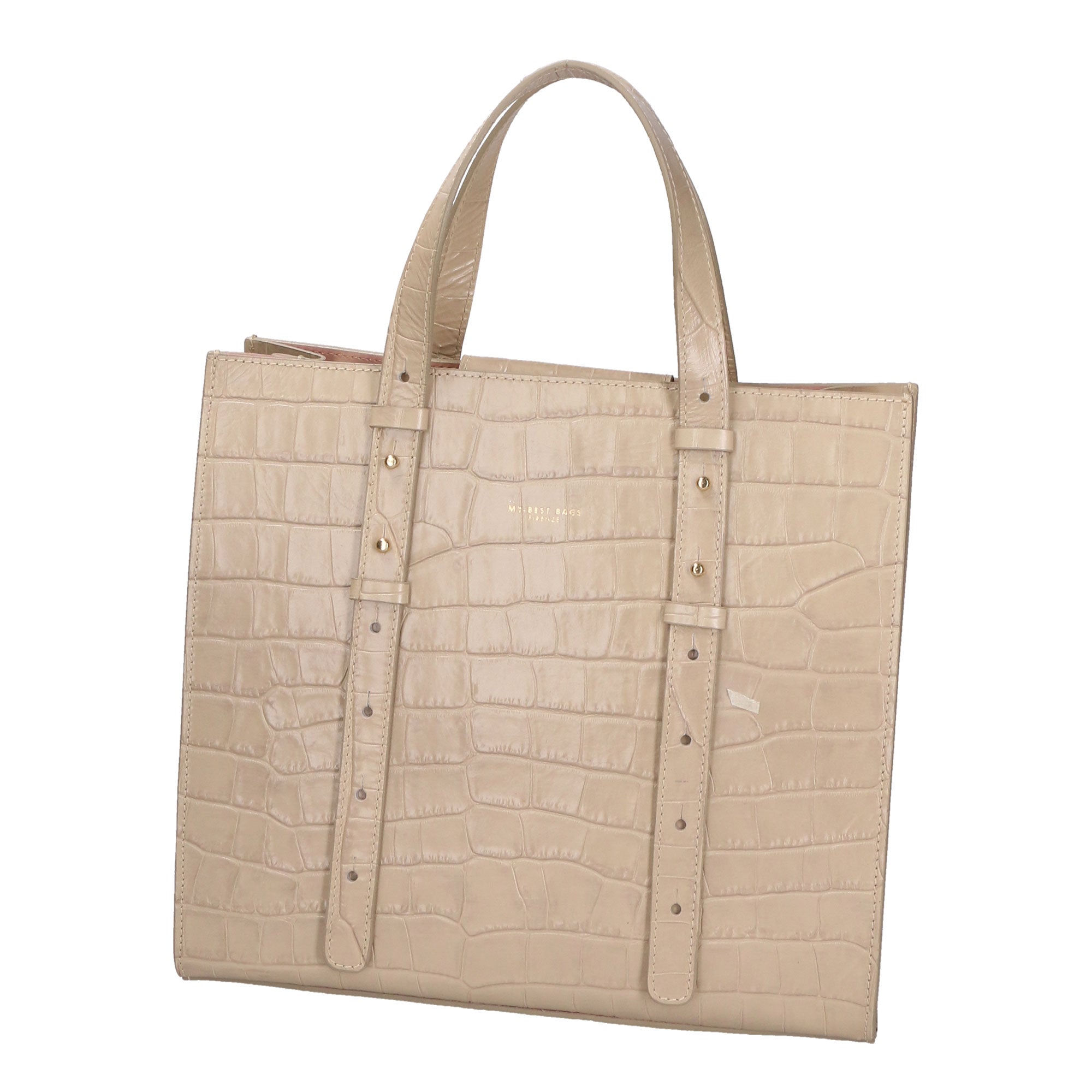 Borsa a mano da donna Pelle goffrata MYB-7003-SSCOCCO-C37 BEIGE BEIGE My Best Bag