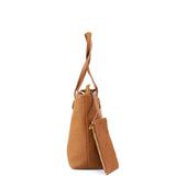 Borsa a spalla da donna 100% pelle vegana PU GGB023CGN Gabriella G Firenze