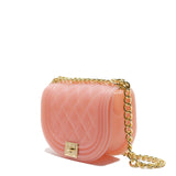Borsa a mano da donna 100% PVC FLAT ZOE-MAUVE + LIGHT GOLD Marc Ellis