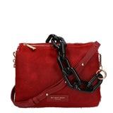 Borsa a spalla da donna Vera pelle di cavallino MYB-8021-FW-RUBINO My Best Bag