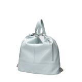 Anjelica women's shoulder bag convertible into a backpack in genuine leather, Made in Italy, 33x31x12 cm