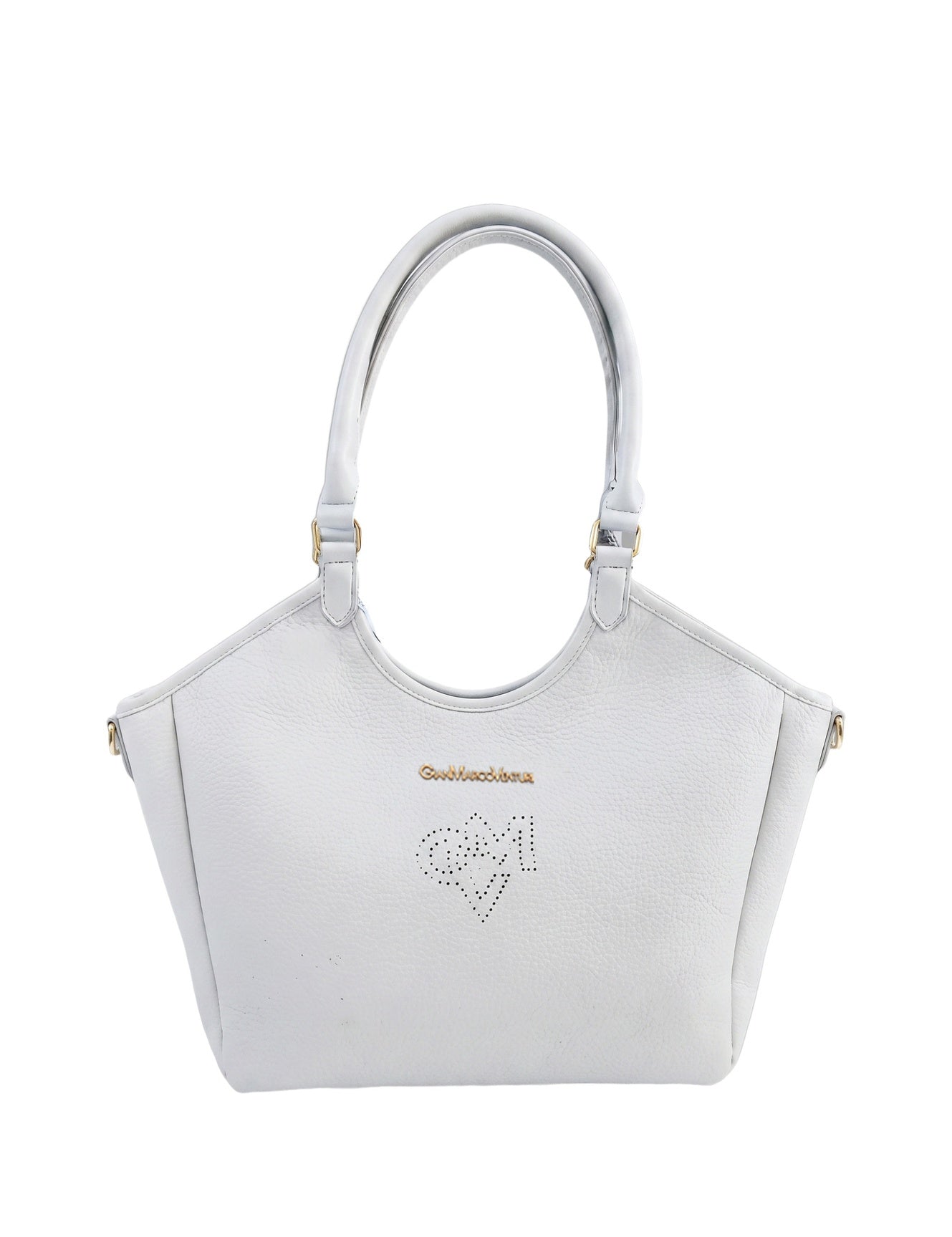 Borsa a Spalla in Pvc Bianco