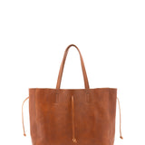 Borsa a mano unisex vera pelle Made in Italy 4611-MIELE Alessia Firenze