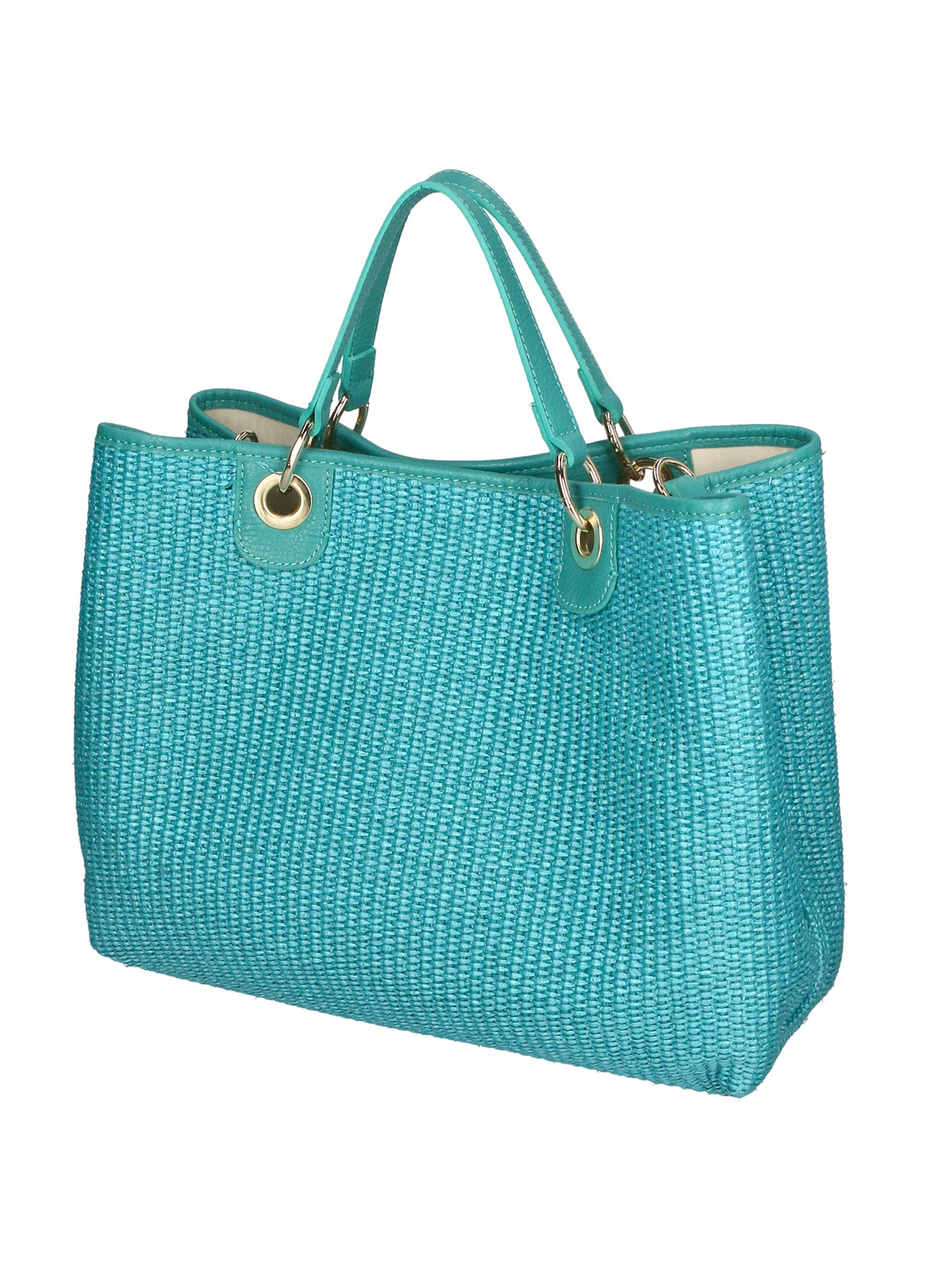 Borsa a mano da donna Paglia & Pelle MYB-05168-SS-179+D30 ACQUA My Best Bag