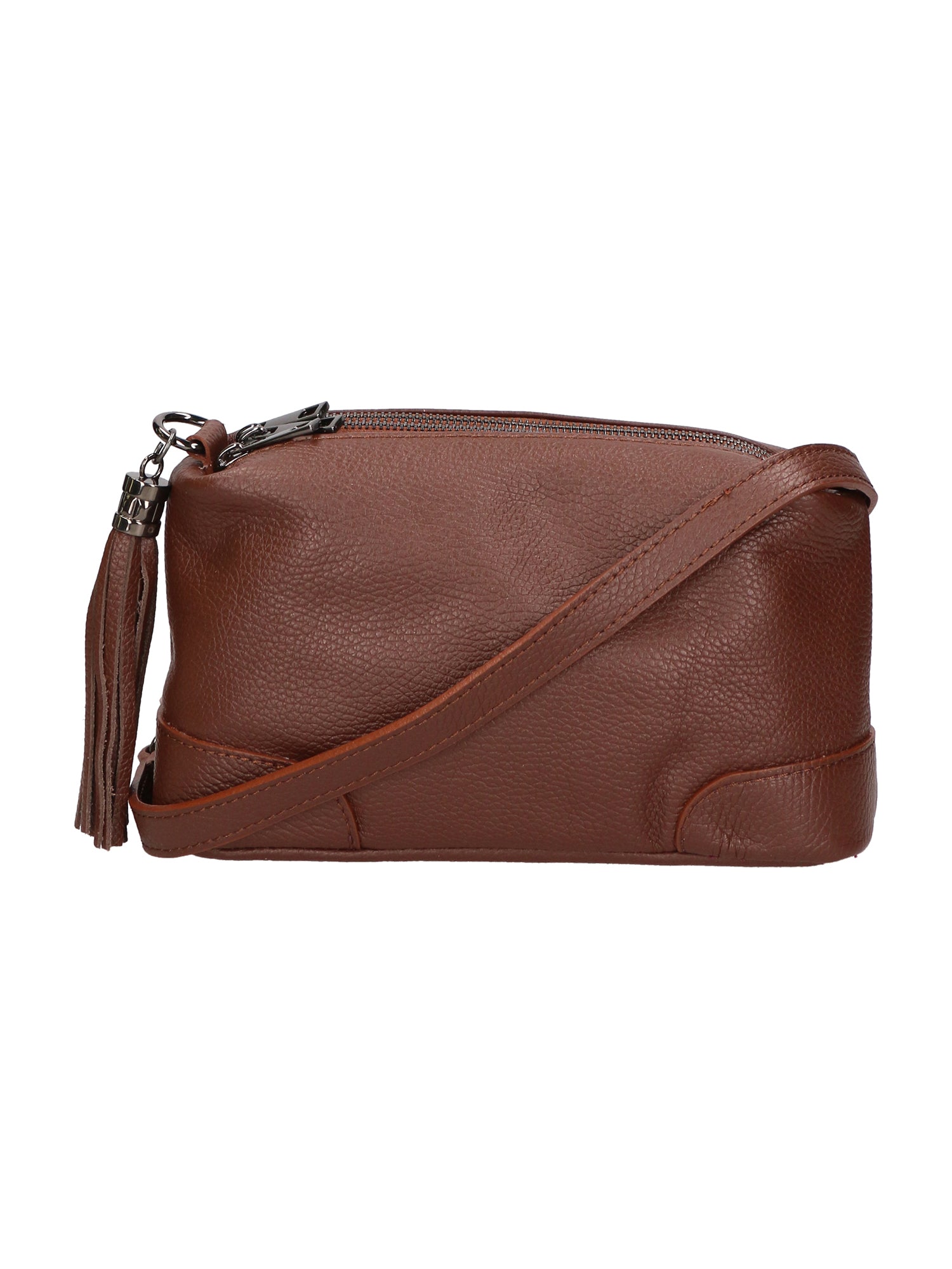 Lidia Borsa a mano da donna Vera pelle 06513-CIOCCOLATO Gave Lux