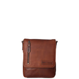 Borsa a tracolla da uomo Vera pelle HIL-3069S-T.MORO Hill Burry