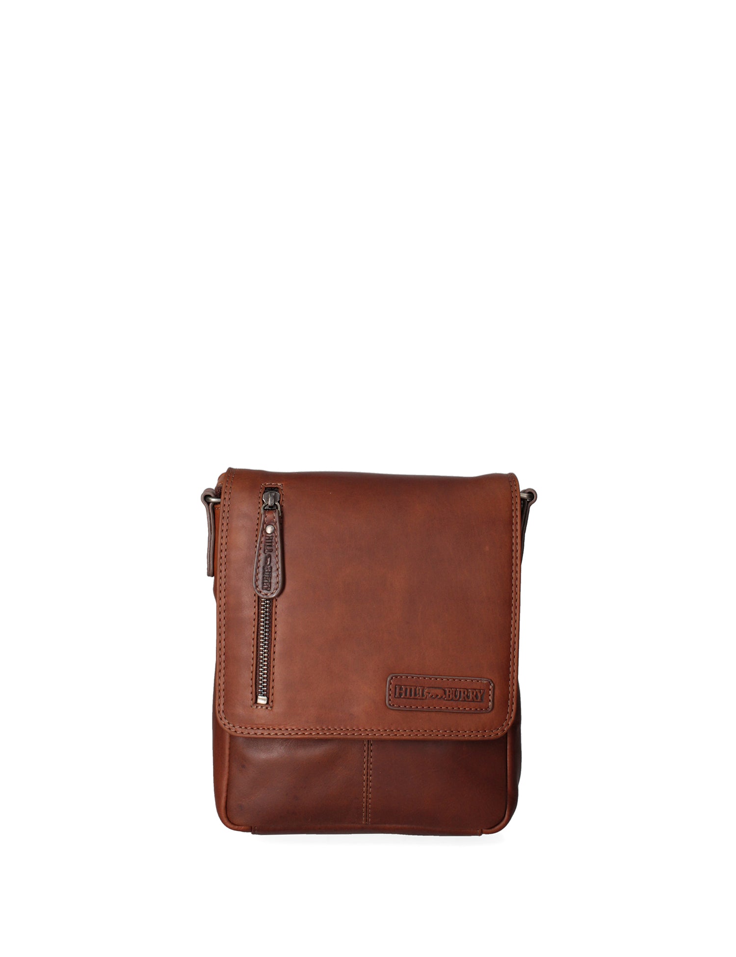 Borsa a tracolla da uomo Vera pelle HIL-3069S-T.MORO Hill Burry
