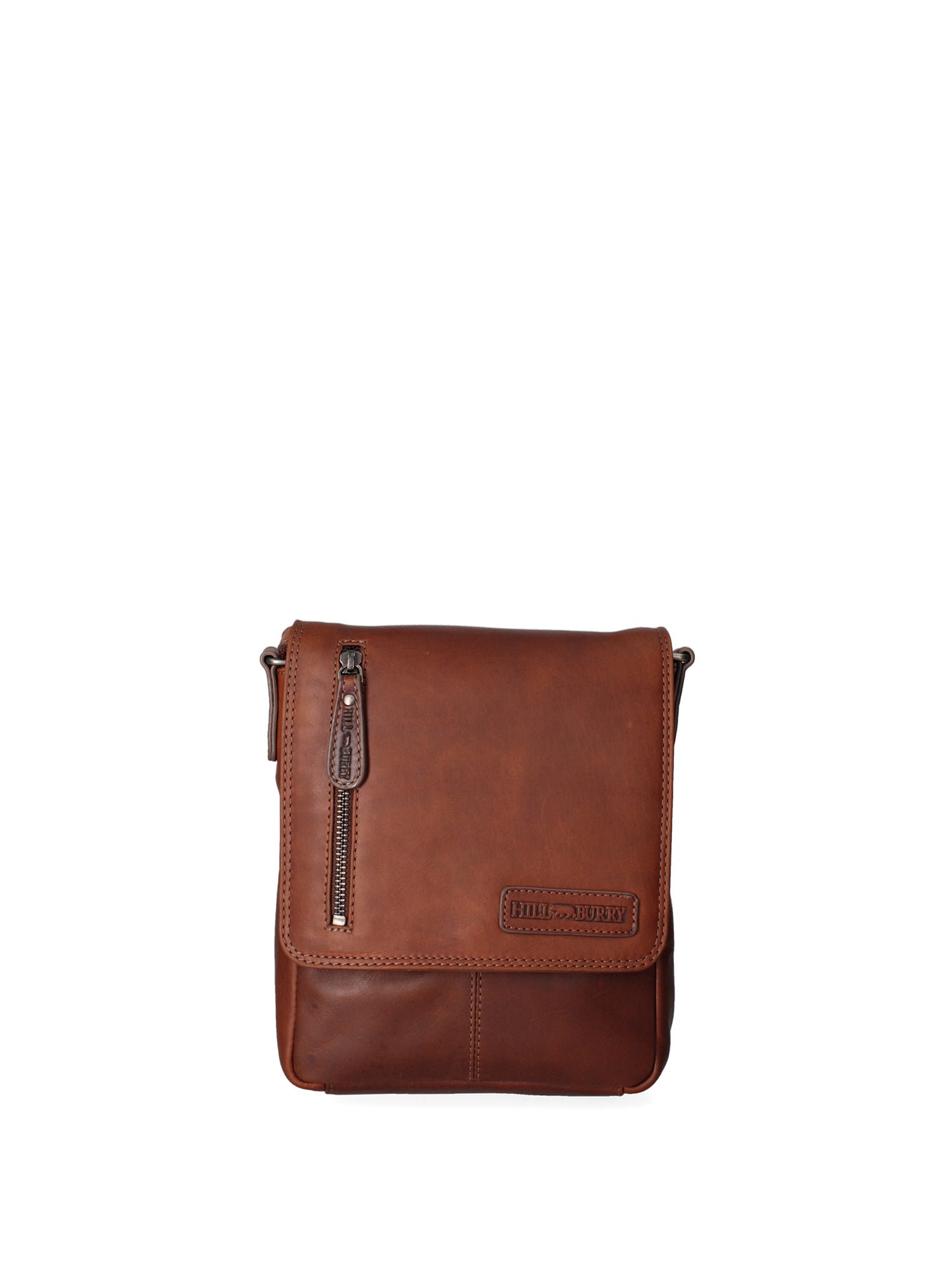 Borsa a tracolla da uomo Vera pelle HIL-3069S-T.MORO Hill Burry