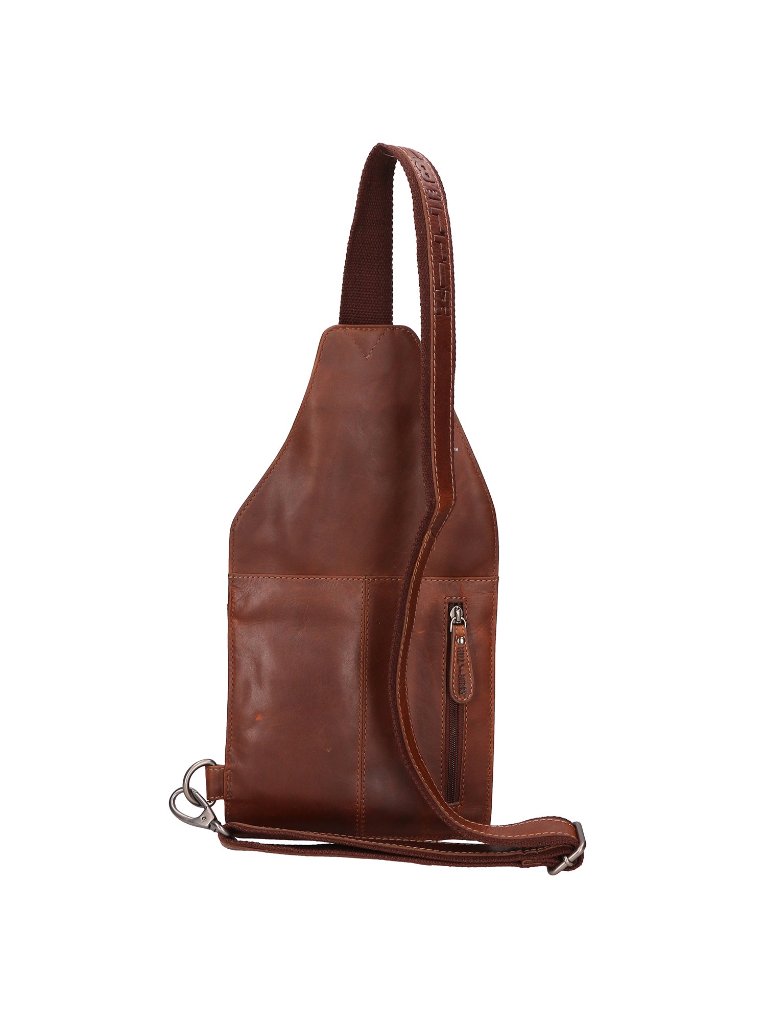 Marsupio da uomo in vera pelle Casual HILB-3338-T.MORO Hill Burry