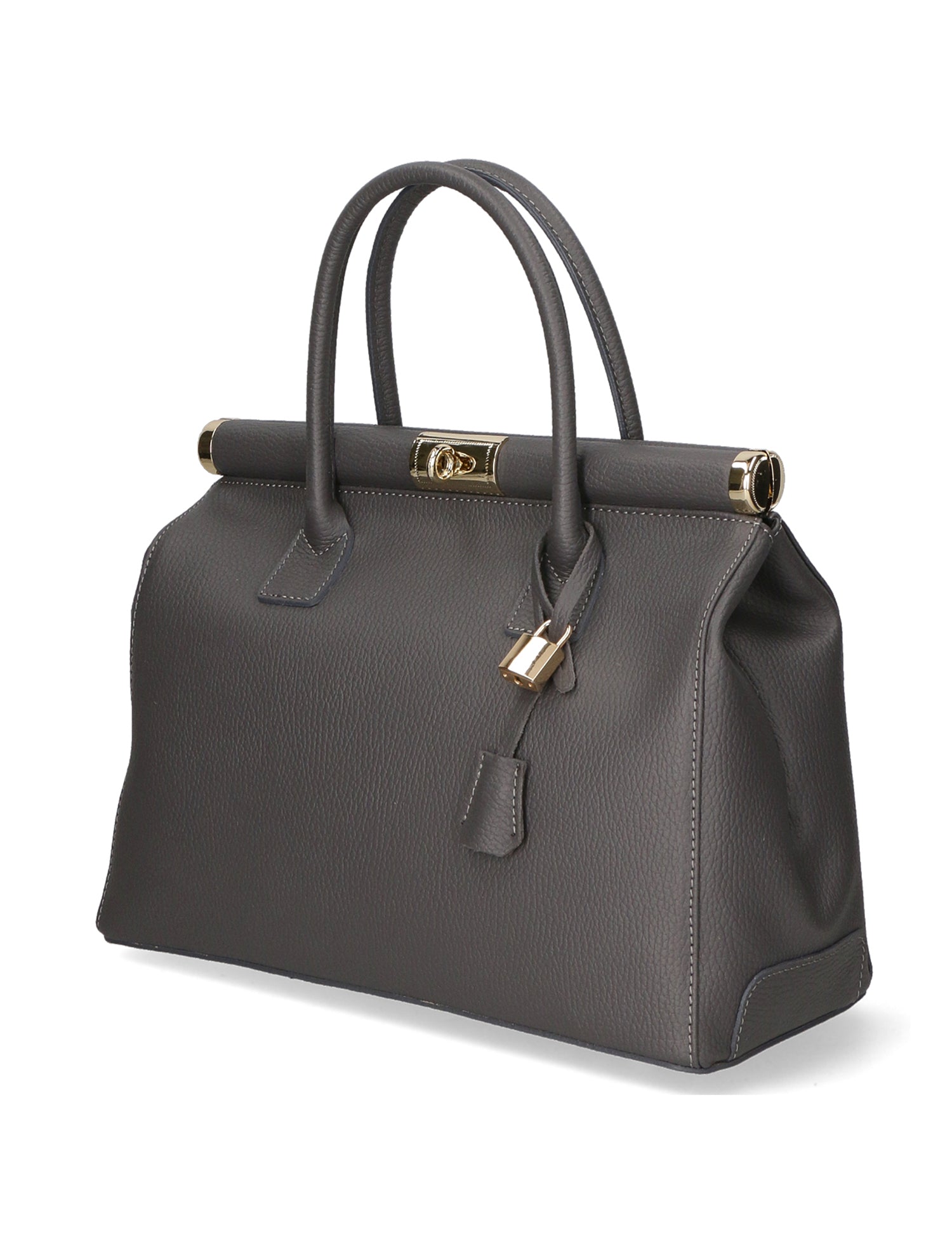 Aleria Borsa a mano da donna Vera pelle 8005-D27 CENERE Gave Lux