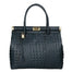 Deborah Borsa a mano da donna Pelle Croco Stampata 7727-C26 BLU SCURO Gave Lux