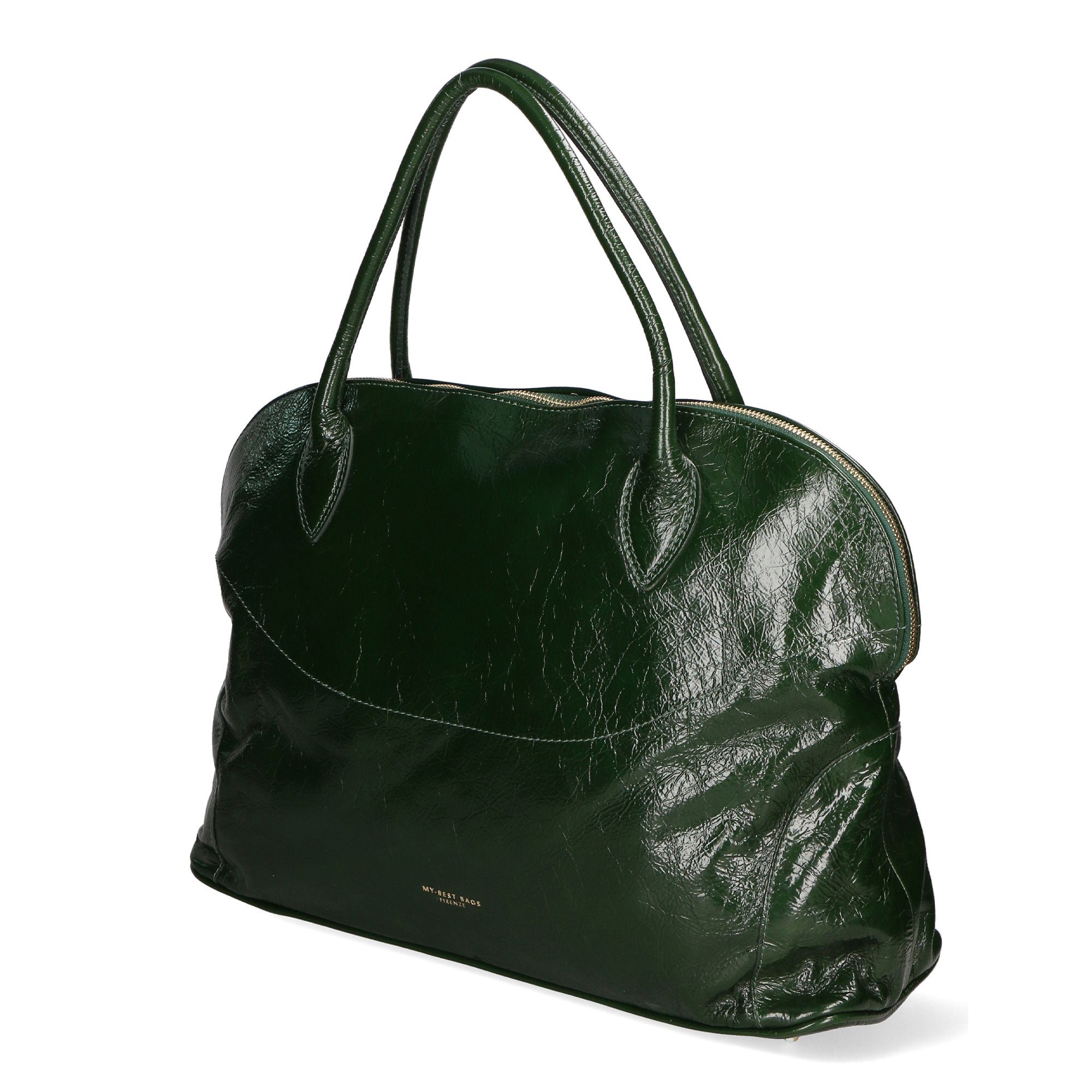 Borsa a mano da donna 100% vera pelle MYB-6013-FW-703 VERDE My Best Bag
