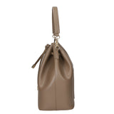 Erina Borsa a mano da donna Vera pelle 8073-L134 TAUPE SCURO Gave Lux