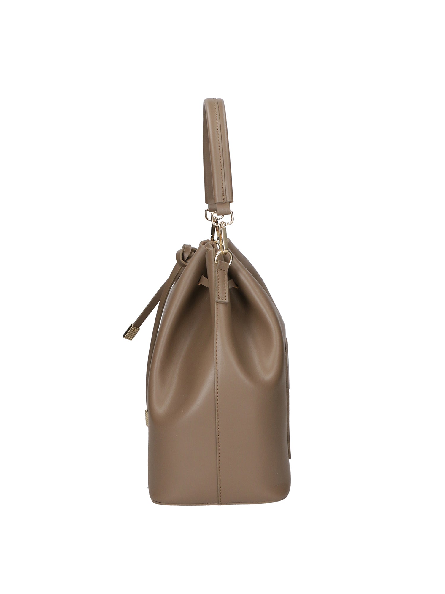 Erina Borsa a mano da donna Vera pelle 8073-L134 TAUPE SCURO Gave Lux