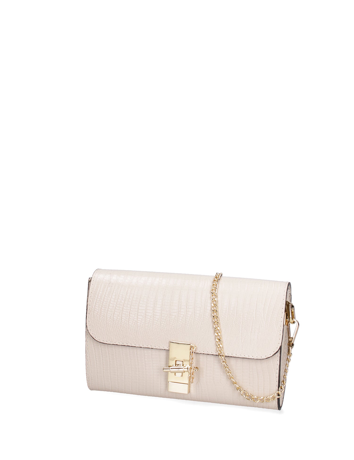 Borsa a tracolla da donna Vera pelle 00734-LU37 BEIGE Viola Castellani