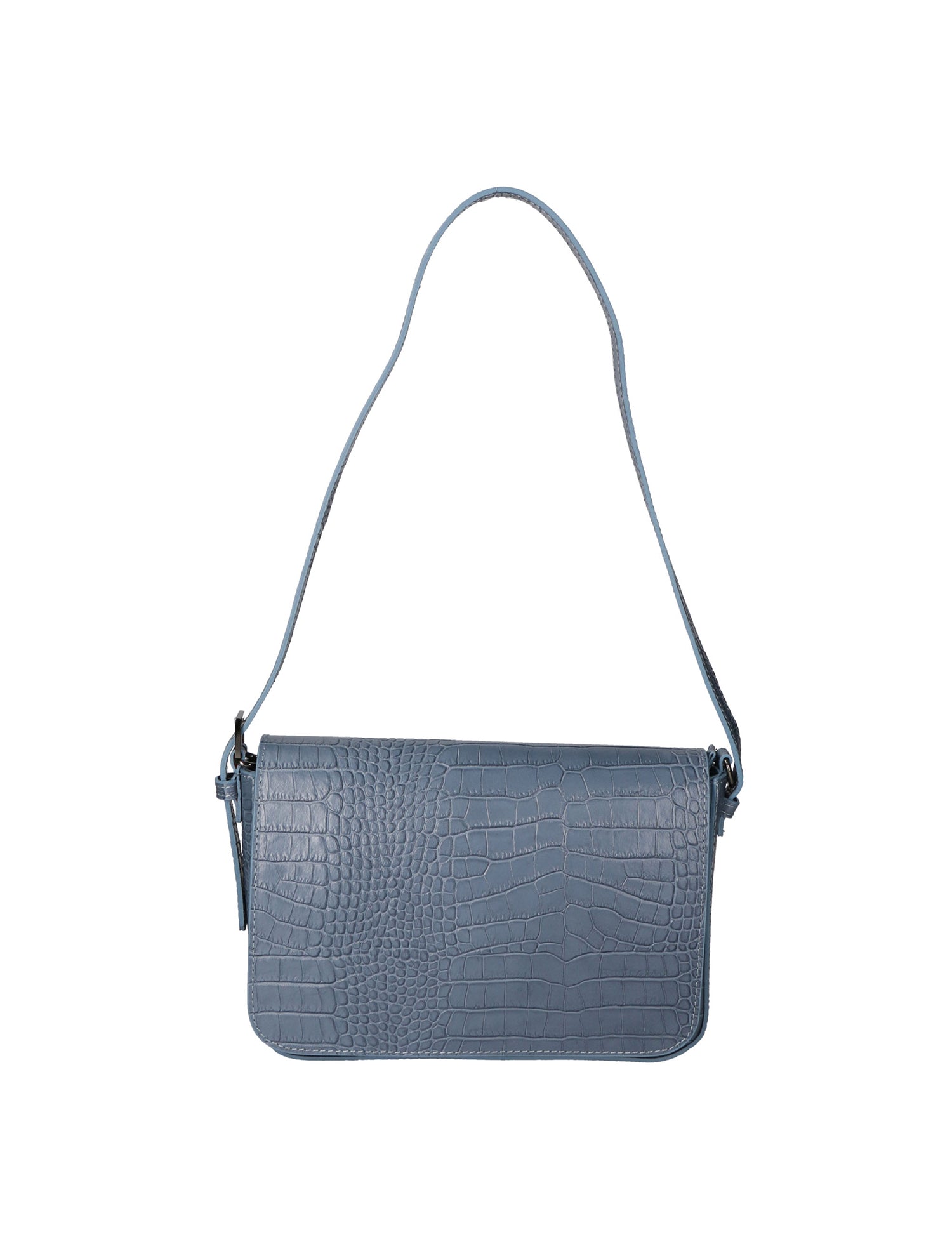 Azzurra Borsa a spalla da donna Vera pelle croco 05699-C41 CARTA ZUCCHERO Gave Lux