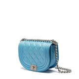 Borsa a mano da donna 100% PVC FLAT ZOE-NORSE BLUE + OFF SILVER Marc Ellis