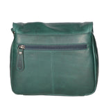 Borsa a tracolla da uomo 100% vera pelle HILB-3201-PETROLIO Hill Burry