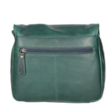 Borsa a tracolla da uomo 100% vera pelle HILB-3201-PETROLIO Hill Burry
