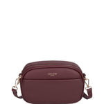 Borsa a Spalla in Polyurethane Bordeaux