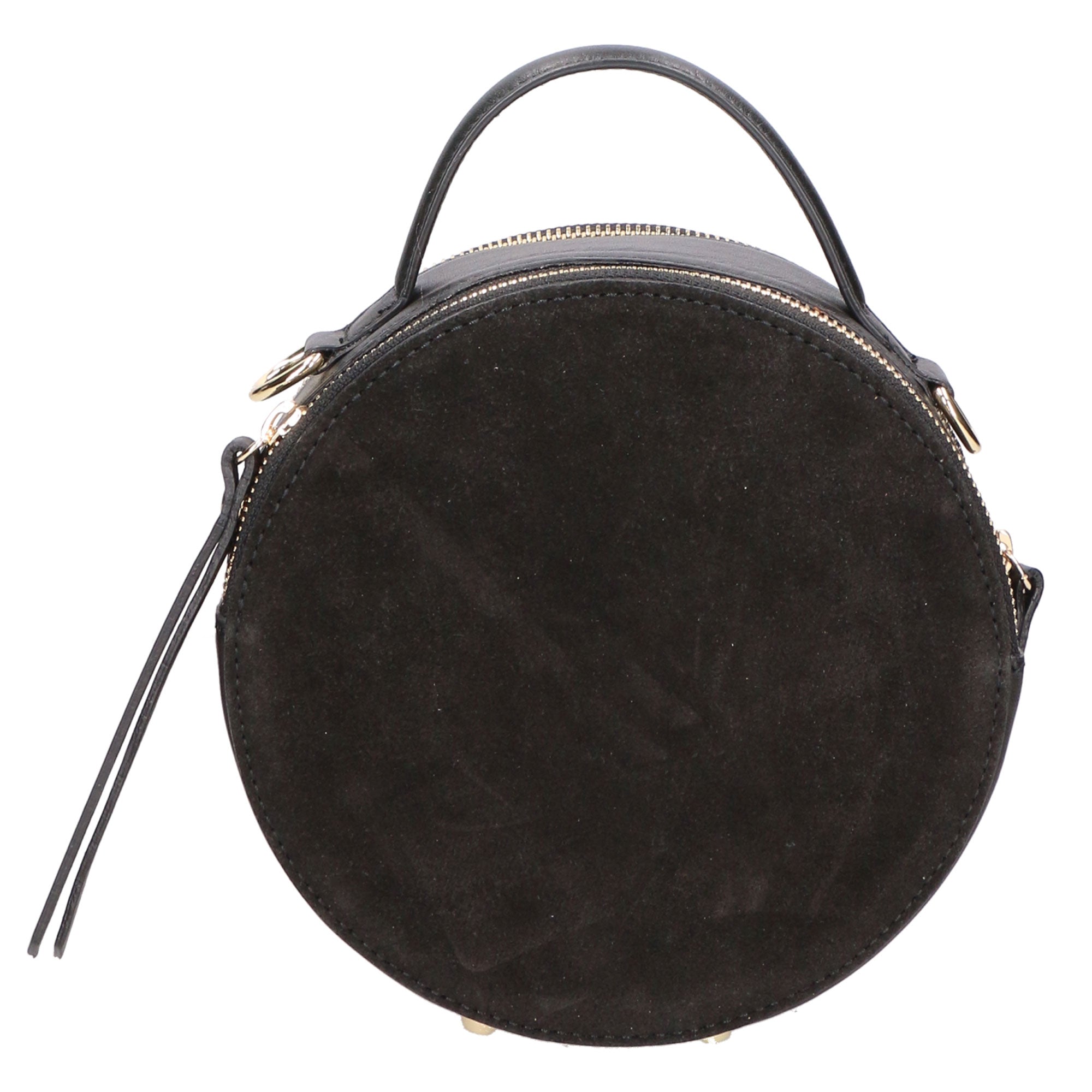 Borsa a mano da donna Pelle scamosciata e ruga MYB-6021-FW-NERO My Best Bag