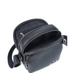 Borsa a tracolla da uomo in vera pelle Casual BC1484-BLACK B Cavalli