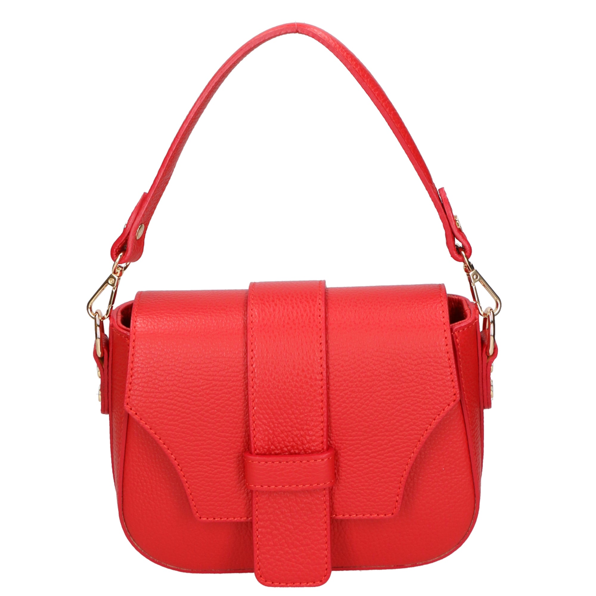 Ileana Borsa a spalla da donna Vera pelle 06282-D58 ROSSO FERRARI Gave Lux