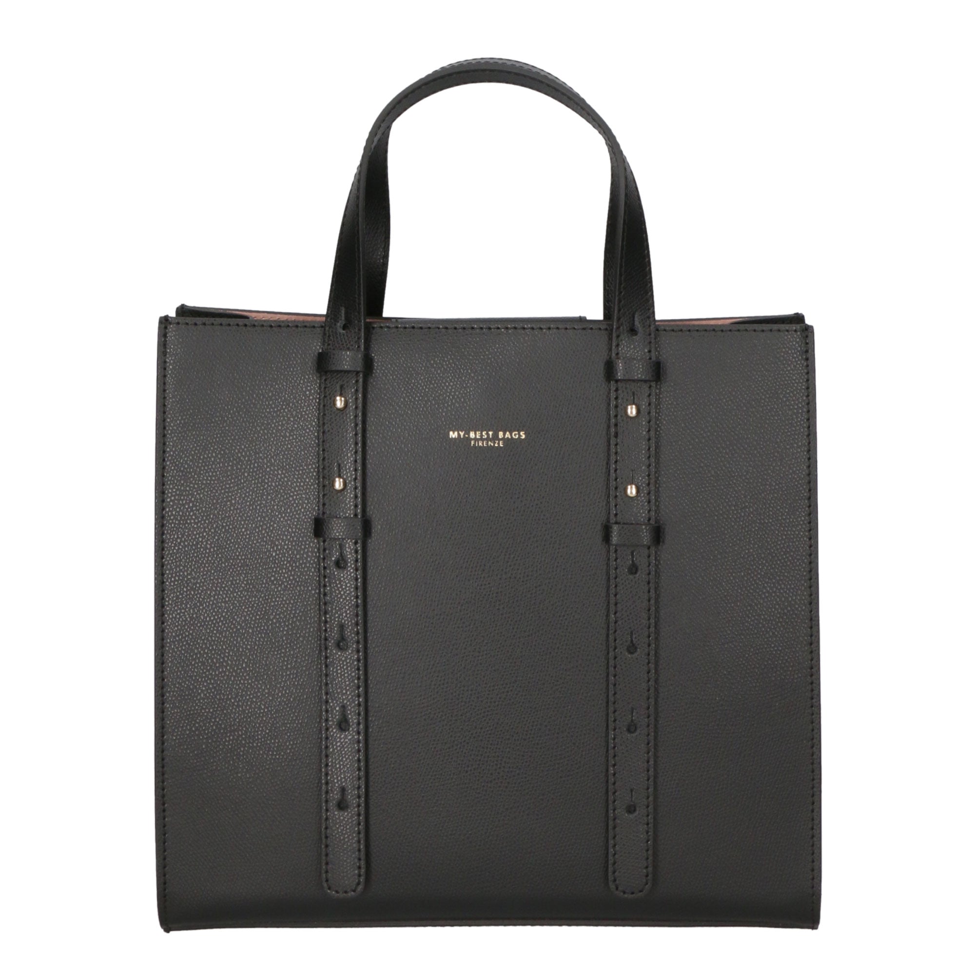 Borsa a mano da donna 100% pelle MYB-8002-FW-NERO My Best Bag