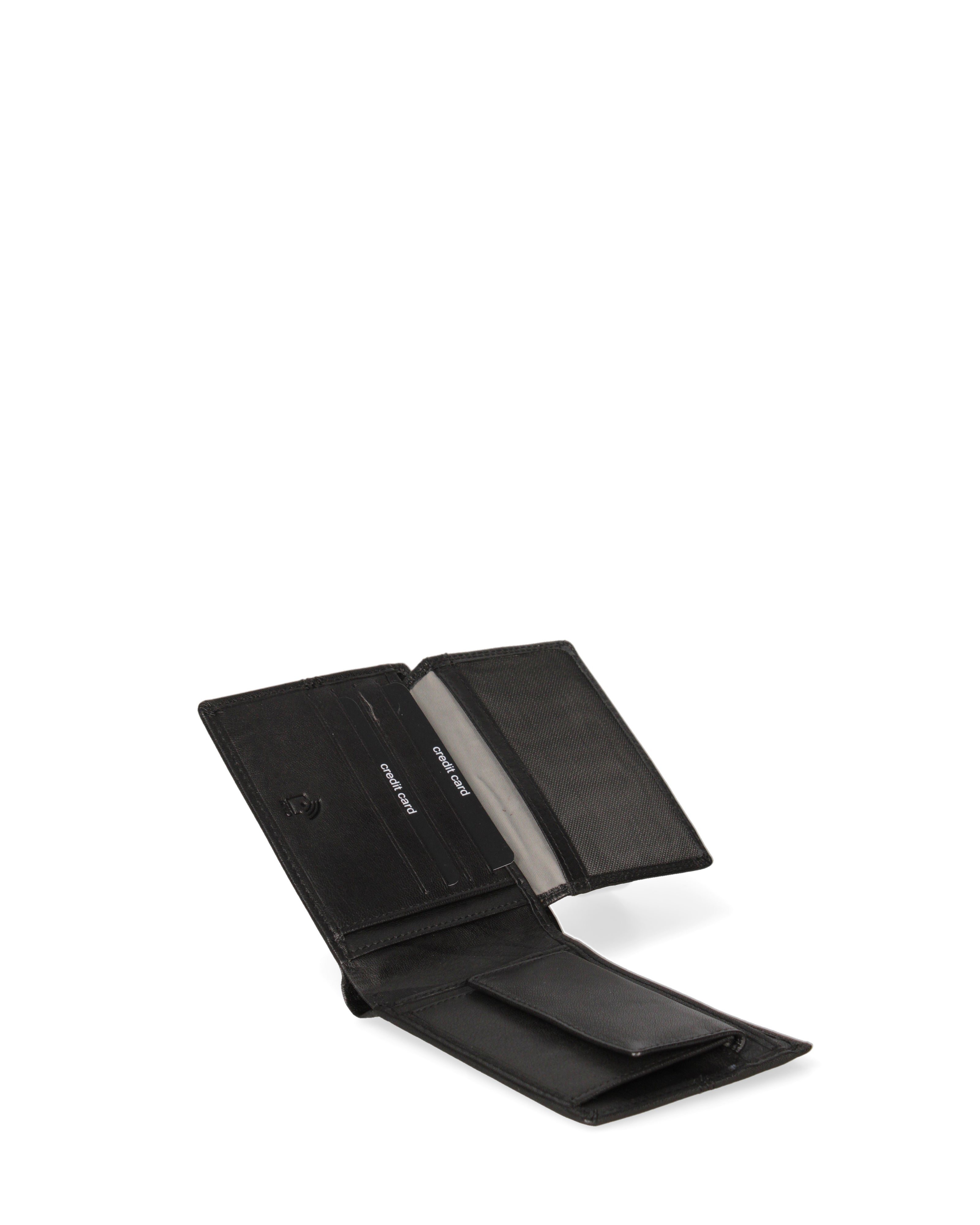 Portafoglio uomo in vera pelle Sfoderato EC763-04-NERO EC Contemporaly COVERI