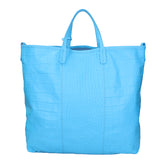Borsa a mano da donna Vera pelle stampata coccodrillo MYB-7043-SS-SS99 TURCHESE My Best Bag