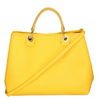 Azurite Borsa a mano da donna 100% pelle 06105-D64 GIALLO YELLOW Gave Lux