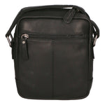 Borsa a tracolla da uomo 100% vera pelle HILB-HT06-BLACK NERO Hill Burry