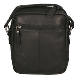Borsa a tracolla da uomo 100% vera pelle HILB-HT06-BLACK NERO Hill Burry