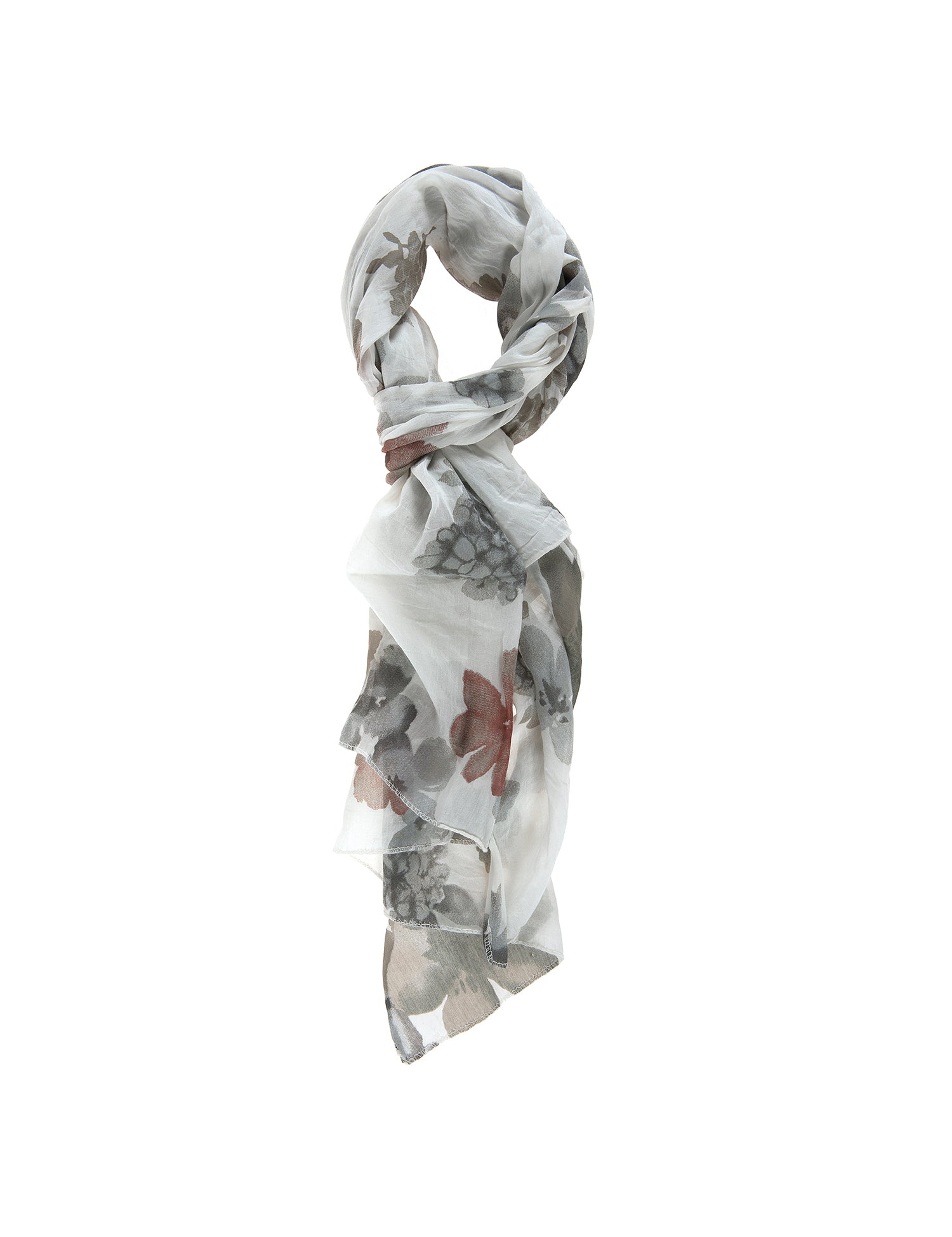Tania L2028-BIANCO Foulard unisex Cotone e Seta Gave Lux