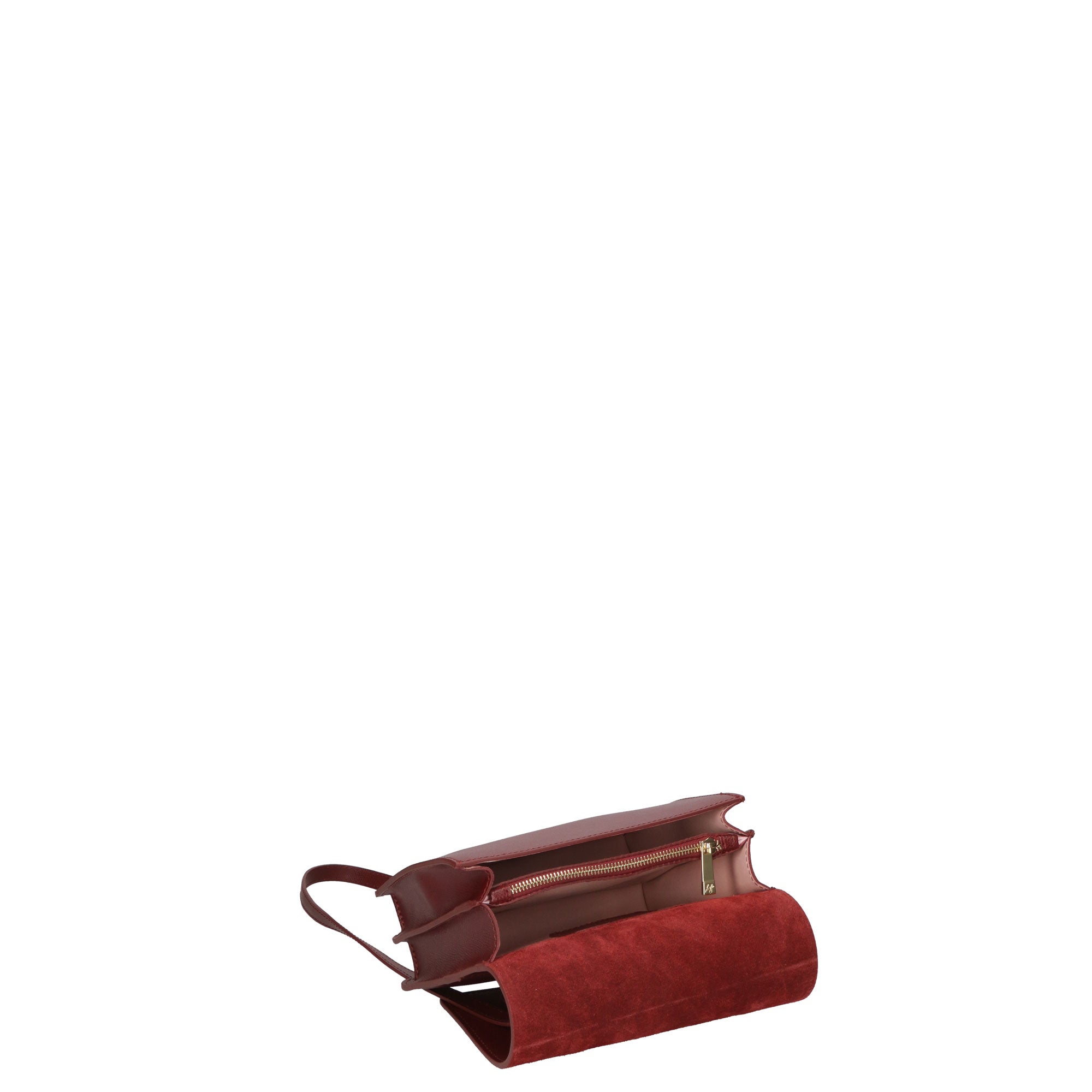 Borsa a tracolla da donna 100% pelle MYB-8003-FW-PL34 BORGOGNA My Best Bag