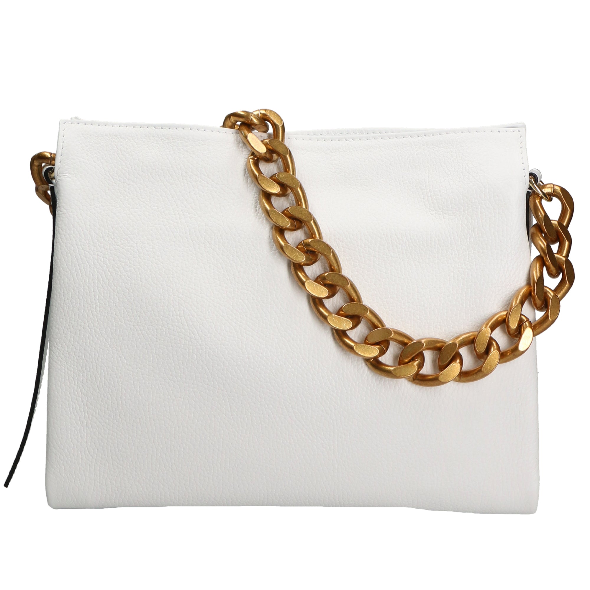 Ilda Borsa a spalla da donna Vera pelle 06110-BIANCO WHITE Gave Lux