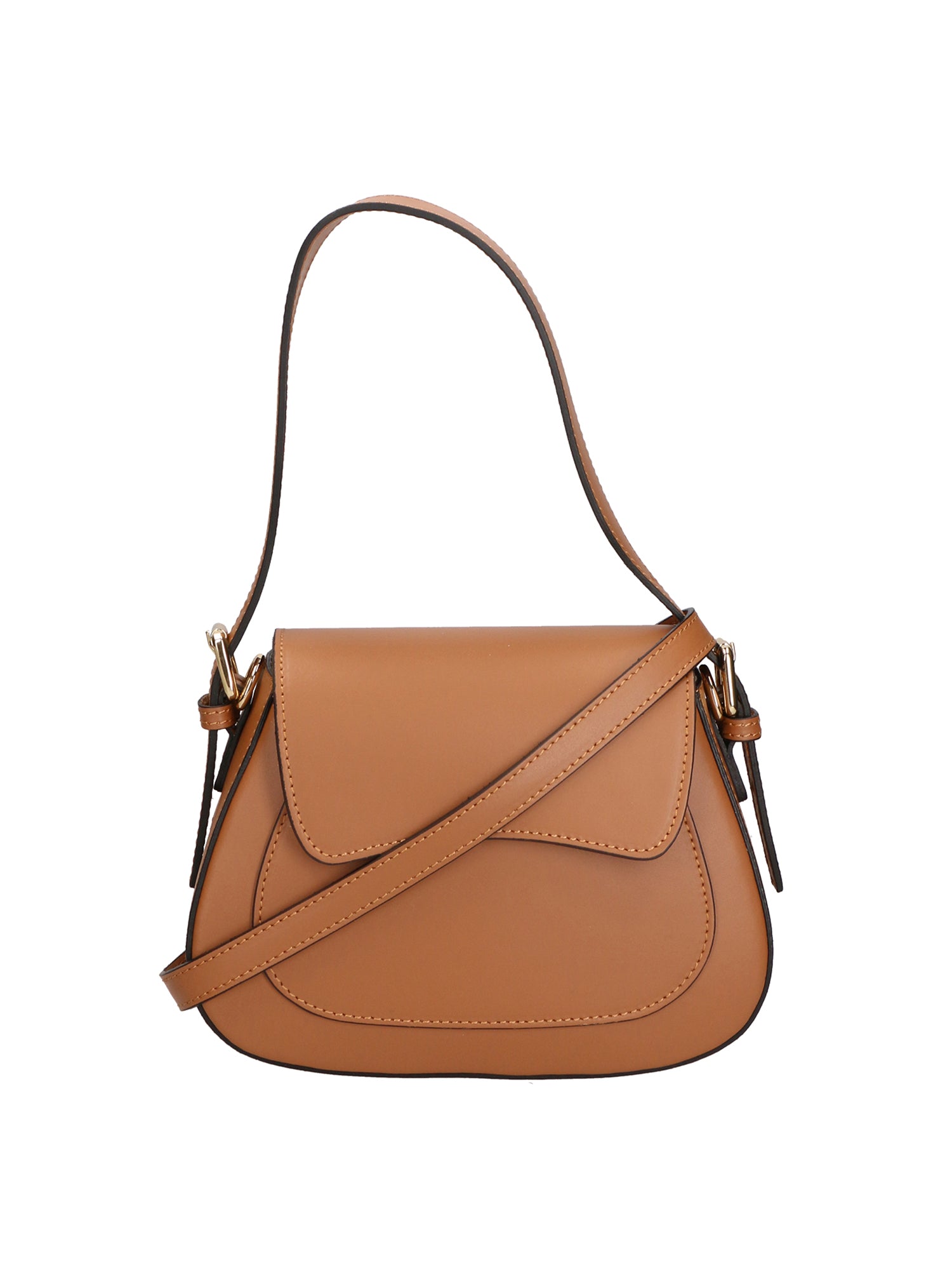 Giulia Borsa a spalla da donna Vera pelle 05958-L125 CUOIO Gave Lux