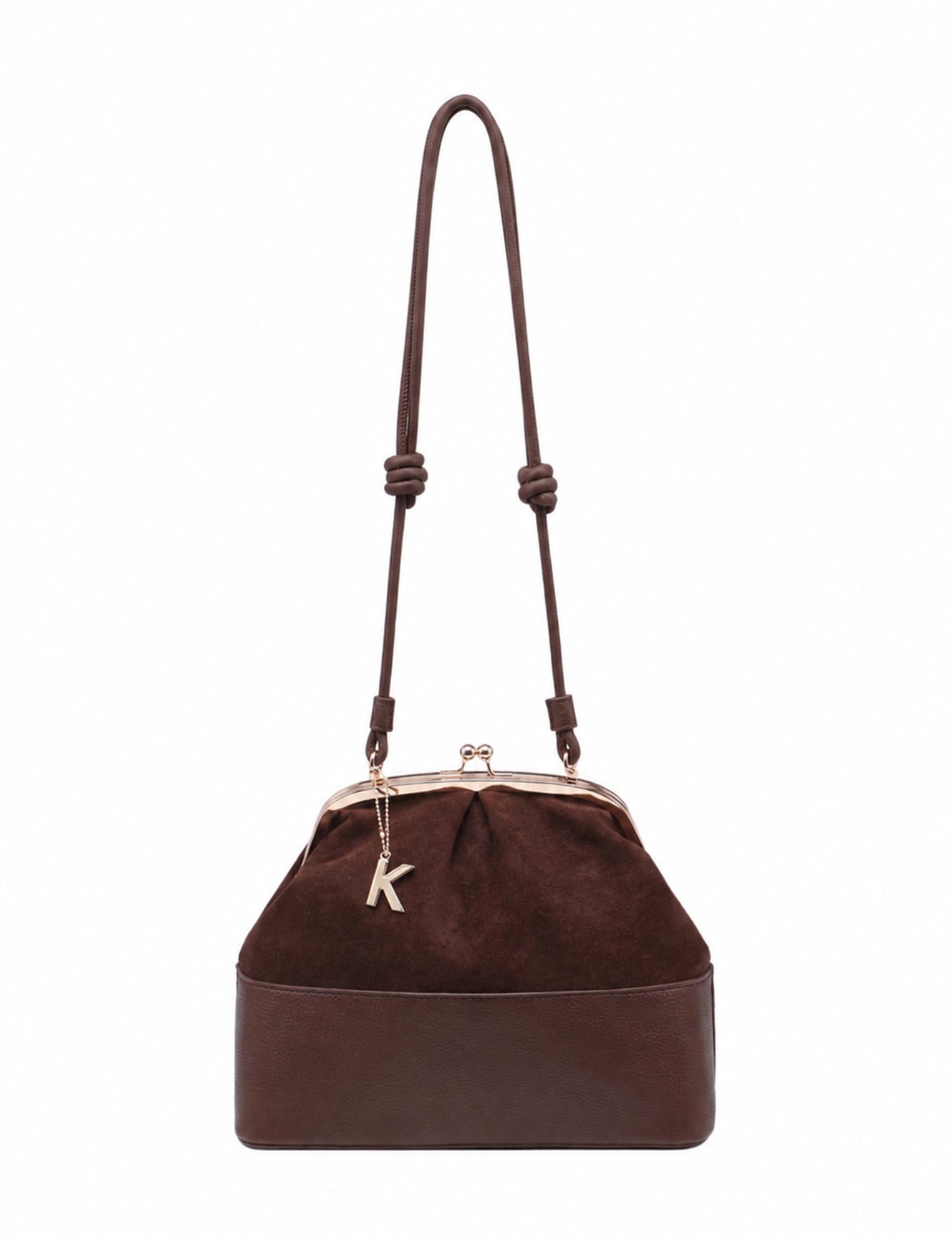 Borsa a Mano in Poliestere 100% Marrone