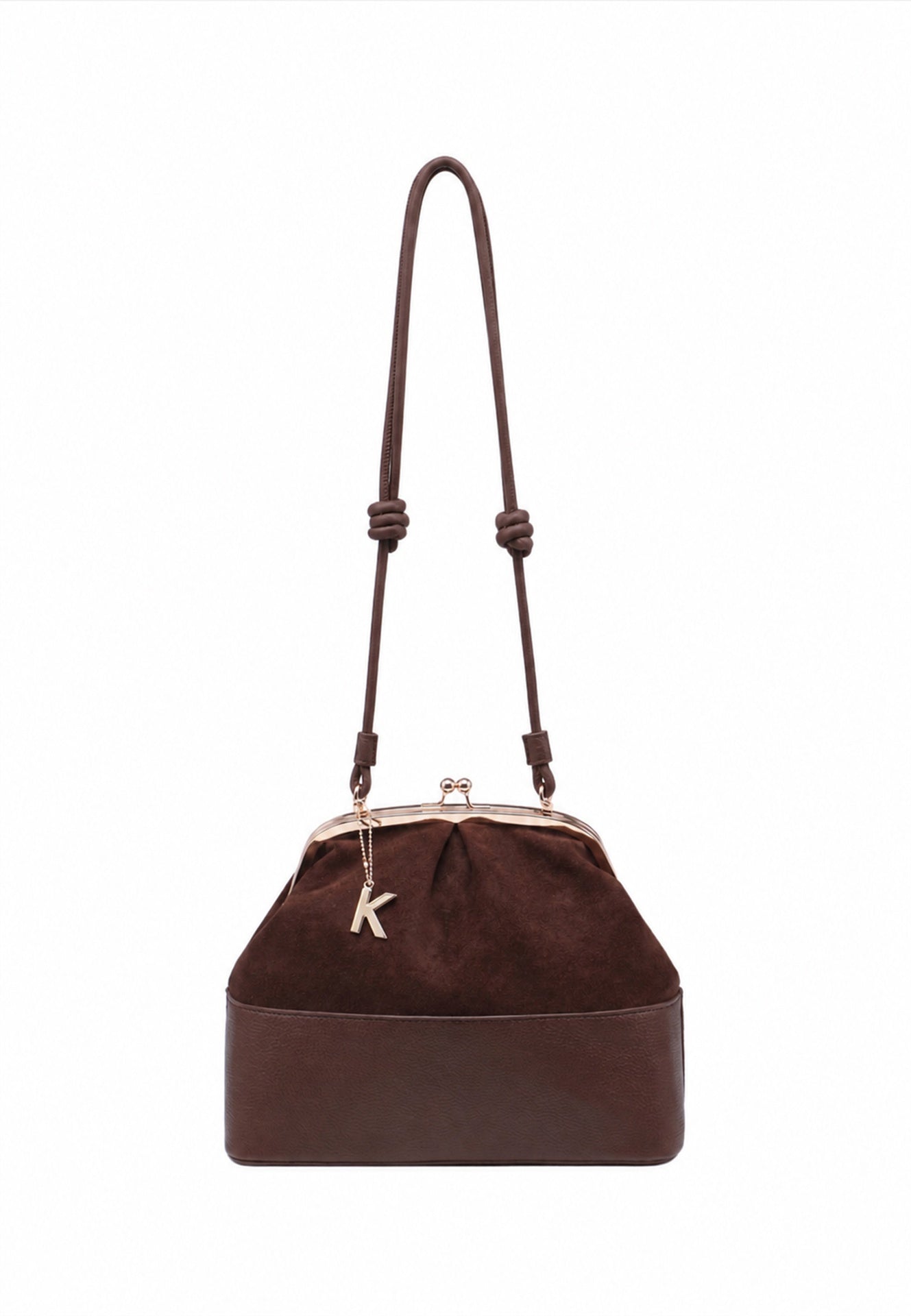 Borsa a Mano in Poliestere 100% Marrone