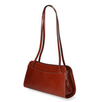 Edera Chic Borsa a spalla da donna Vera pelle 9120-MARRONE BROWN Gave Lux